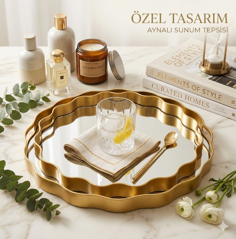 Papatya  2'li Tepsi Gold 