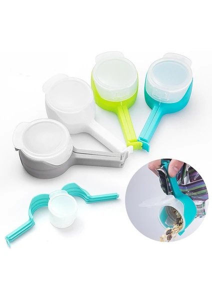 Three Beans 4 Adet Plastik Gıda Saklama Çantası