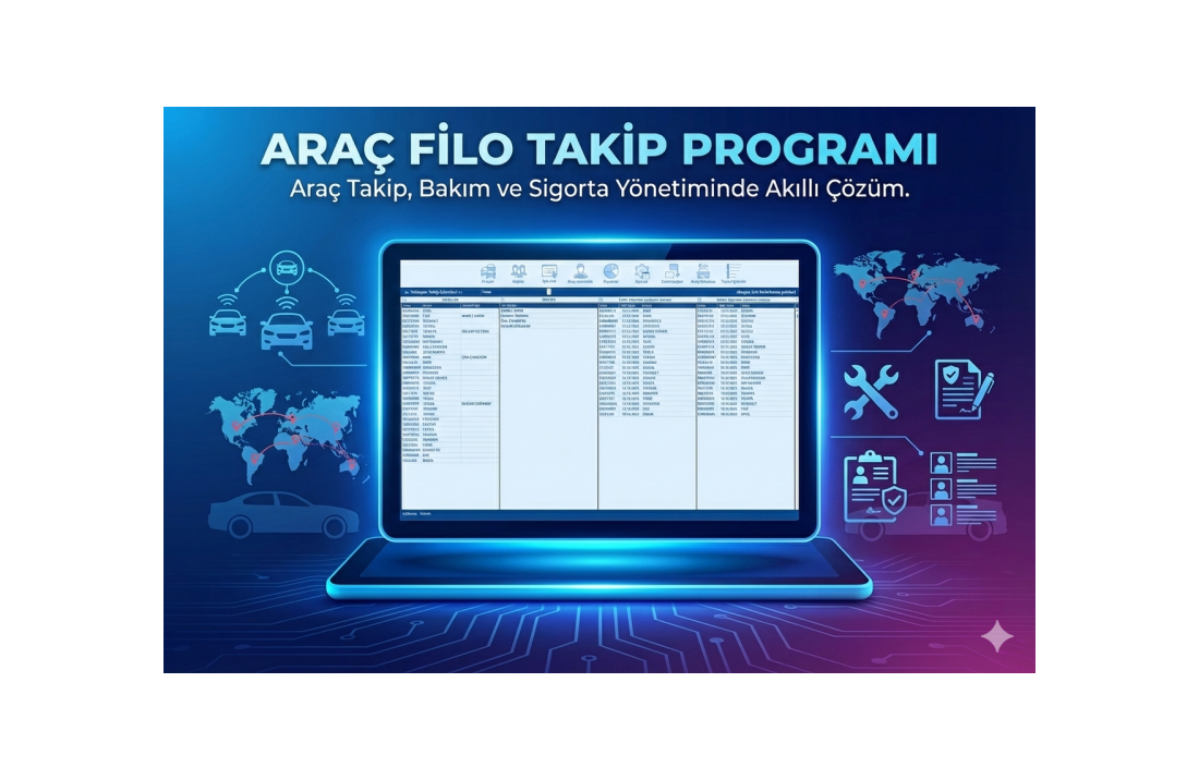 Araç Filo Takip Programı (Trafik Sigortası, Kasko, Periyodik Muayene, Hasar, Onarım Takip)