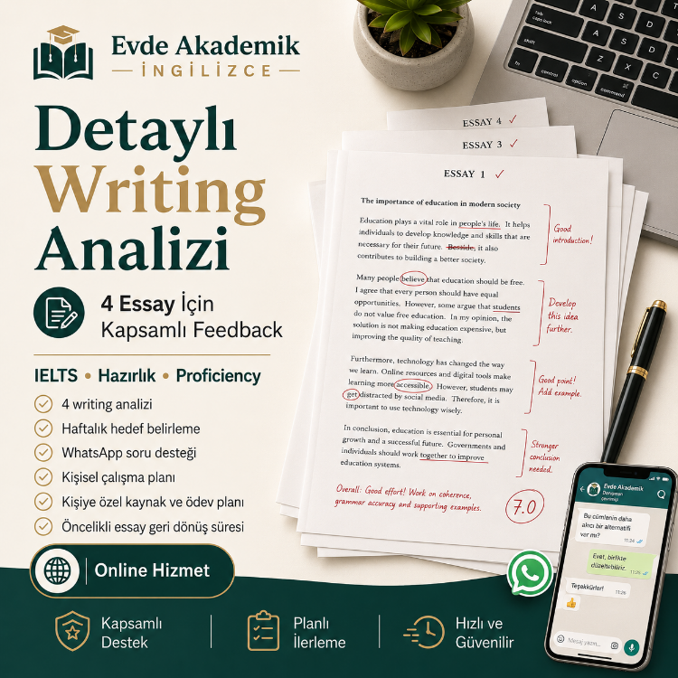 Detaylı Writing Analizi Paketi
