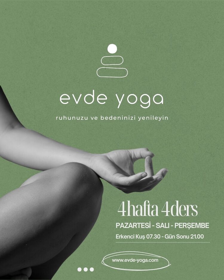 Evde Yoga Programları - Haftada 1 Gün - Ayda 4 Ders