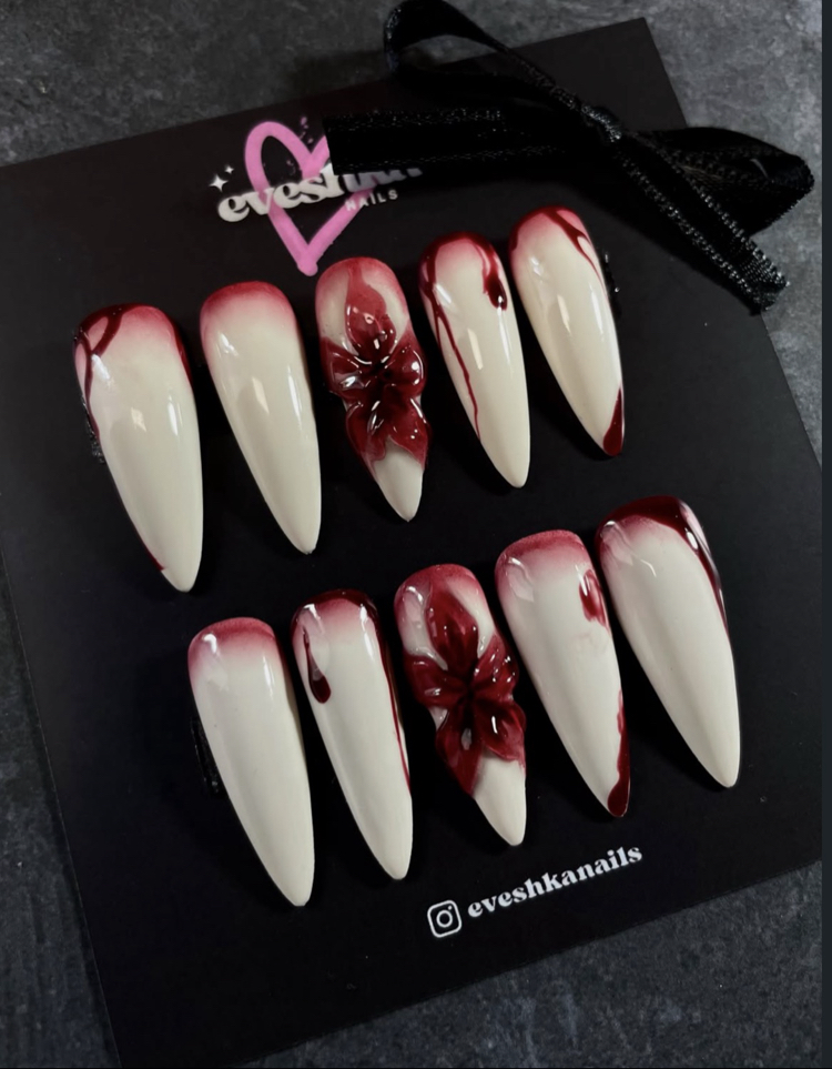 Blood Flower Nail Set