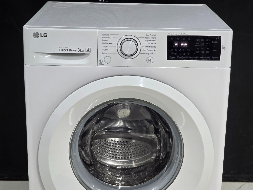 LG FH2J3TDN0 INVERTER DIRECT DRIVE 8 KG 1200 DEVİR ÇAMAŞIR MAKİNESİ