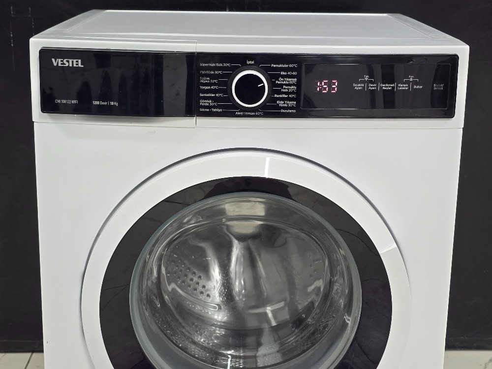 SIFIRLANMIŞ VESTEL WIFI TEKNOLOJI 10 KG 1200 DEVİR ÇAMAŞIR MAKİNESİ