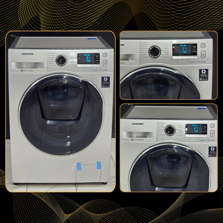 SIFIRLANMIŞ SAMSUNG GRİ ECO BUBBLE 9/6 KURUTMALI ÇAMAŞIR MAKİNESİ