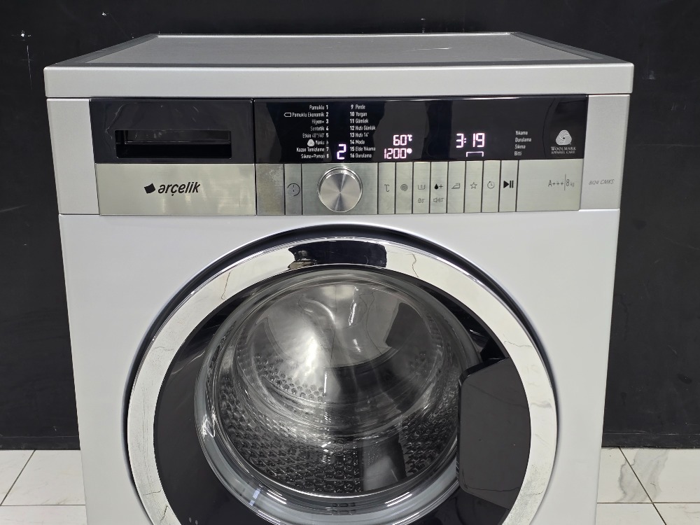 ARÇELİK 8124 CMKS GRİ 8 KG 1200 DEVİR ÇAMAŞIR MAKİNESİ