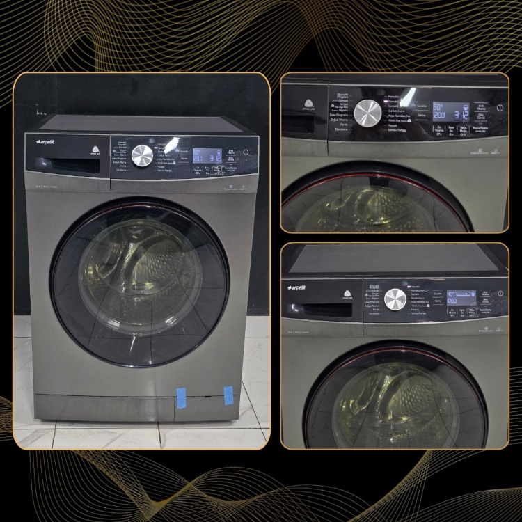 SIFIRLANMIŞ ARÇELİK IN LOVE SERİ ANTRASİT 9 KG 1200 DEVİR ÇAMAŞIR MAKİNESİ
