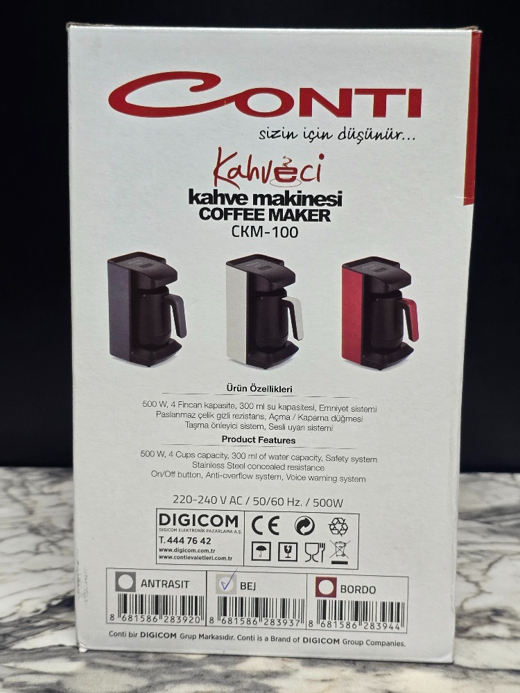CONTI 4 FİNCAKLIK TÜRK KAHVE MAKİNESİ