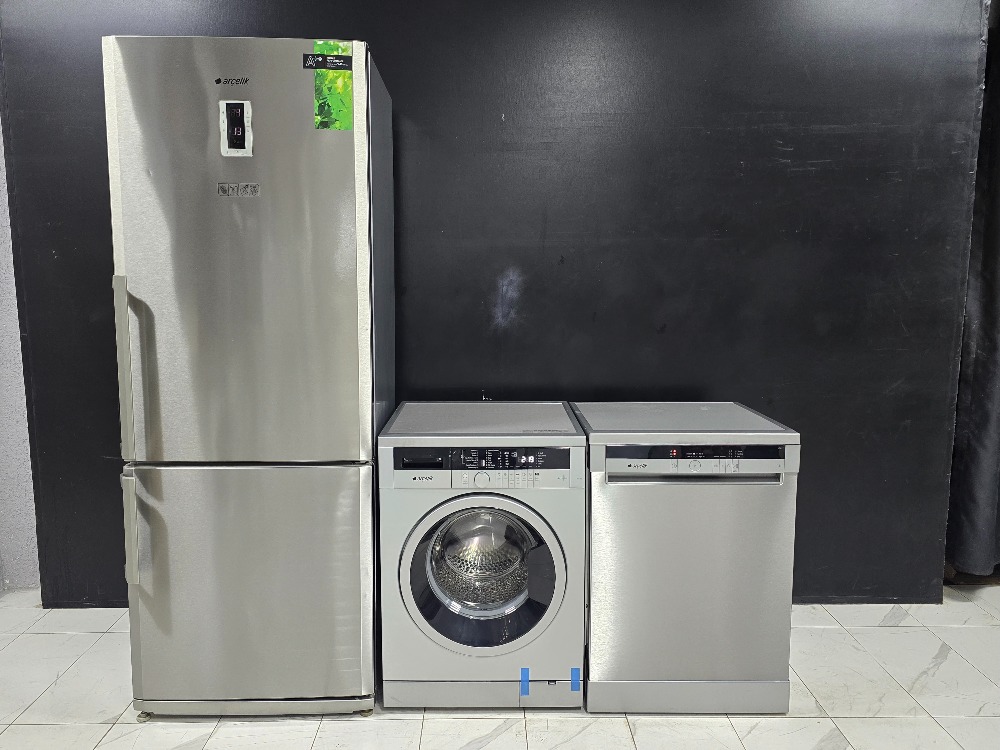 ARÇELİK INOX 3'LÜ BEYAZ EŞYA SETİ