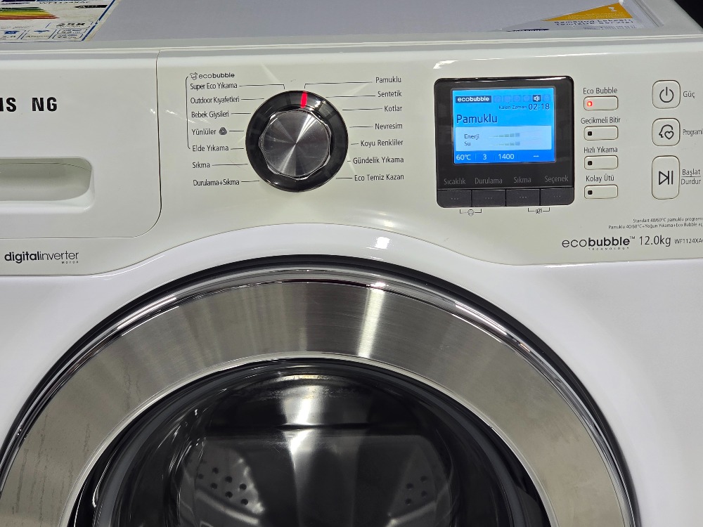 SAMSUNG ECO BUBBLE 12 KG 1400 DEVİR ÇAMAŞIR MAKİNESİ