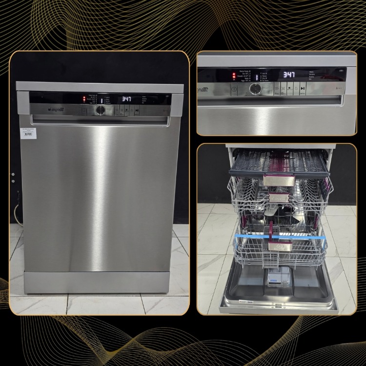 SIFIRLANMIŞ ARÇELİK INOX PİYANO SERİ 8 PROGRAMLI 3 SEPETLİ BULAŞIK MAKİNESİ