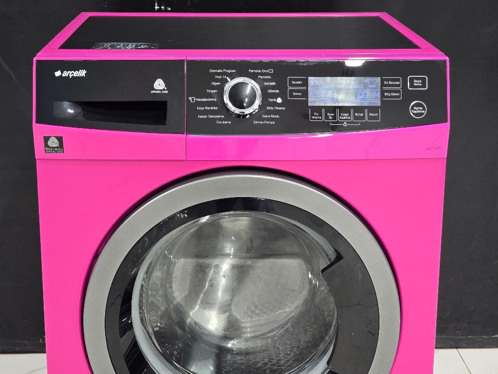 ARÇELİK 8127 NP PREMIUM FUŞYA 8 KG 1200 DEVİR ÇAMAŞIR MAKİNESİ
