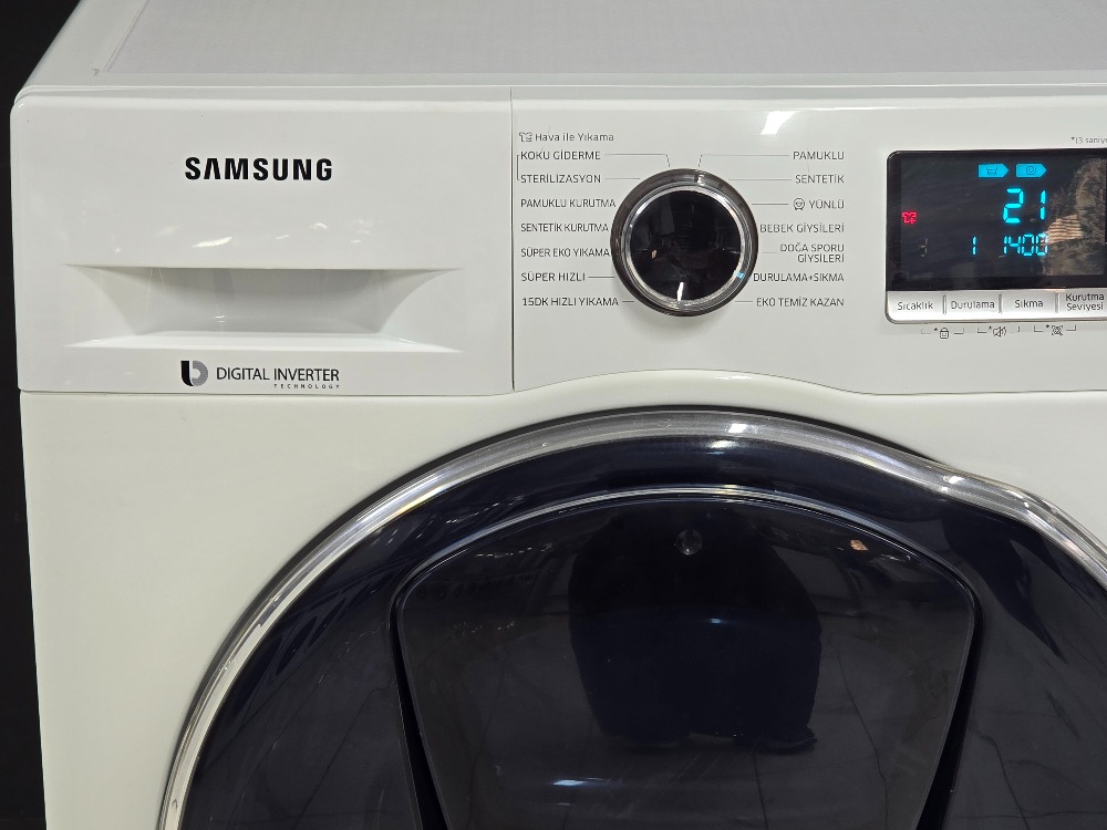 SIFIRLANMIŞ SAMSUNG ECO BUBBLE 9 KG 1400 DEVİR ÇAMAŞIR MAKİNESİ