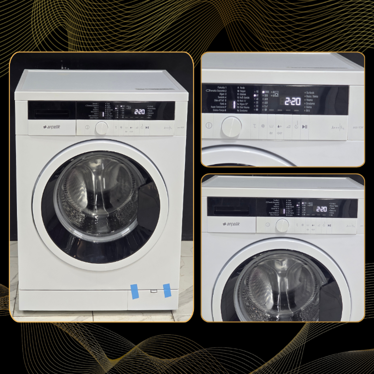 SIFIRLANMIŞ ARÇELİK PIYANO SERİ 9 KG 1000 DEVİR ÇAMAŞIR MAKİNESİ