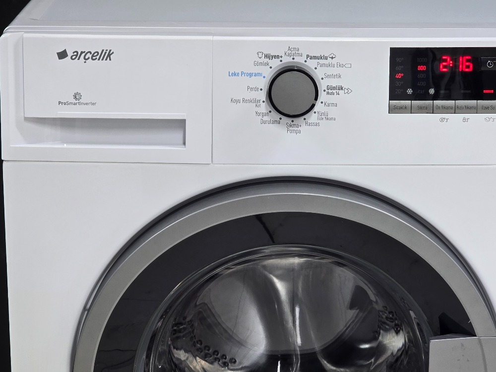 SIFIRLANMIŞ ARÇELİK 9 KG 1000 DEVİR ÇAMAŞIR MAKİNESİ