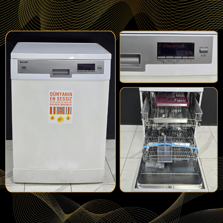SIFIRLANMIŞ ARÇELİK 10 PROGRAMLI BULAŞIK MAKİNESİ