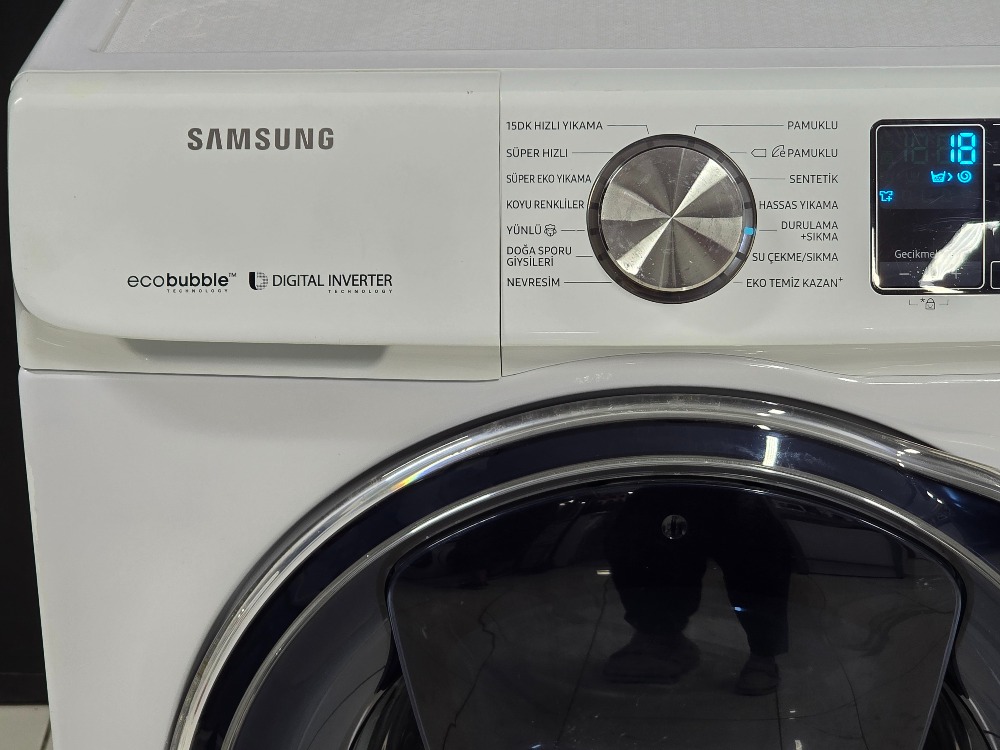 SIFIRLANMIŞ SAMSUNG ECO BUBBLE 10 KG 1400 DEVİR ÇAMAŞIR MAKİNESİ