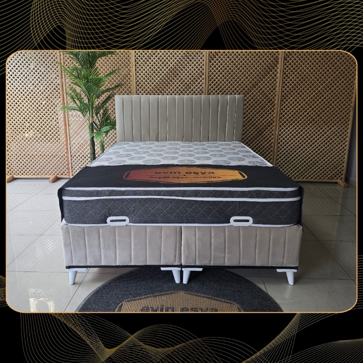 OSLO KREM 160-200 YATAK BAZA BAŞLIK SETİ
