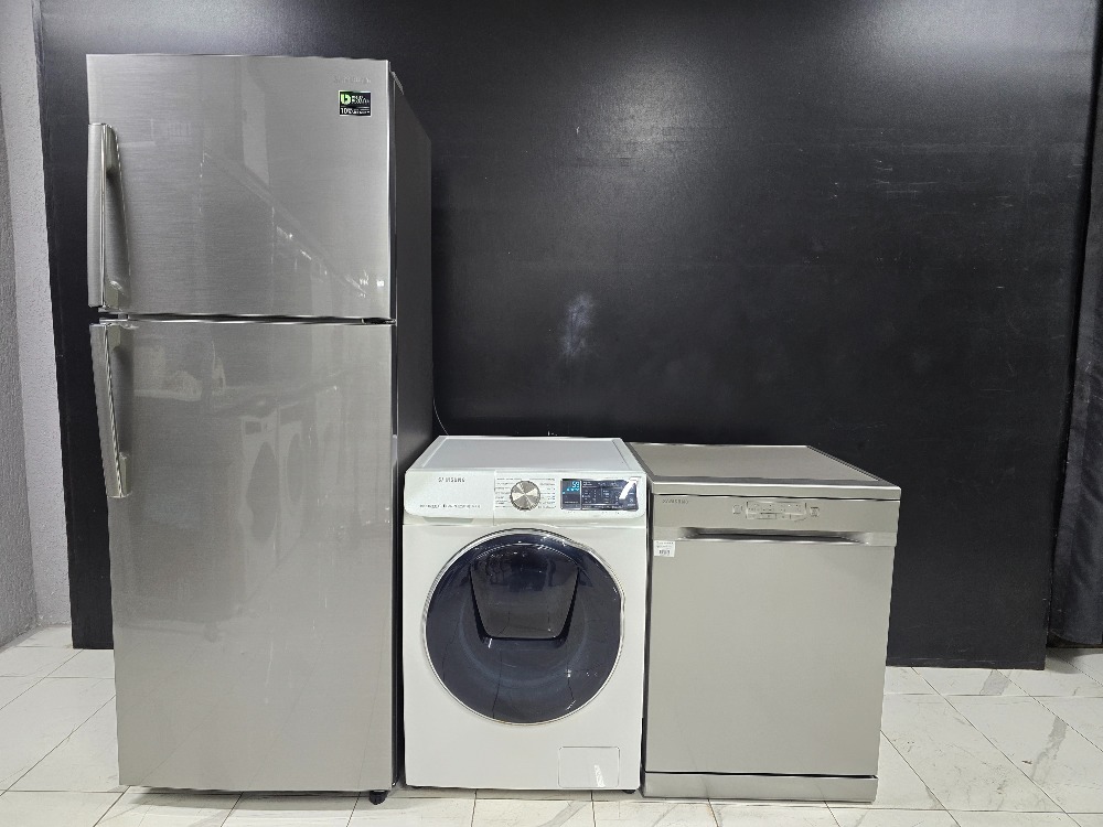 SAMSUNG GRİ 3'LÜ BEYAZ EŞYA SETİ