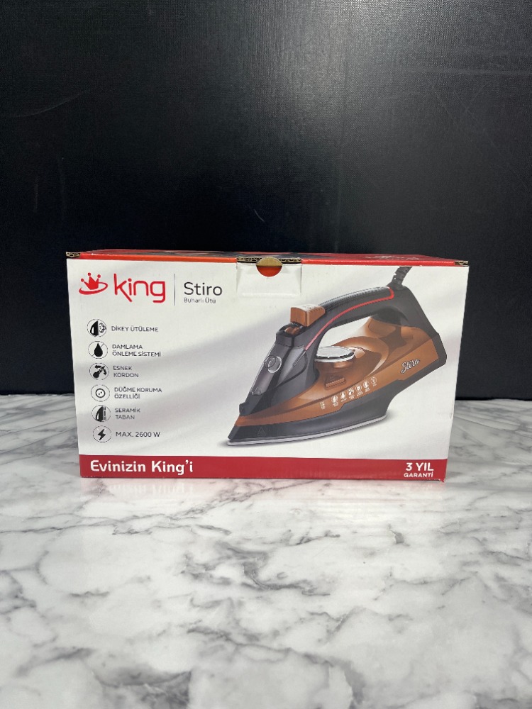 KİNG STİRO 2600W SERAMİK TABANLI BUHARLI ÜTÜ