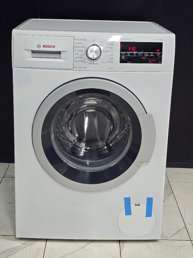 SIFIRLANMIŞ BOSCH SERİ6 9 KG 1400 DEVİR ÇAMAŞIR MAKİNESİ