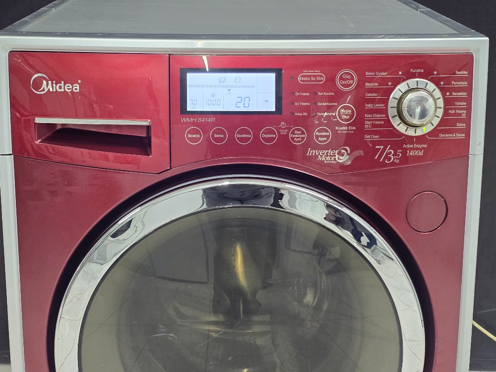 2. EL MIDEA A++ BORDO 7/3,5 KG 1400 DEVİR KURUTMALI ÇAMAŞIR MAKİNESİ