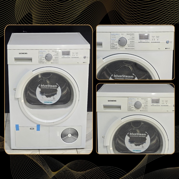 SIFIRLANMIŞ SIEMENS IQ SERİ 8 KG KURUTMA MAKİNESİ