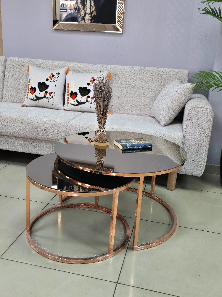 2 Lİ YUVARLAK ORTA SEHPA