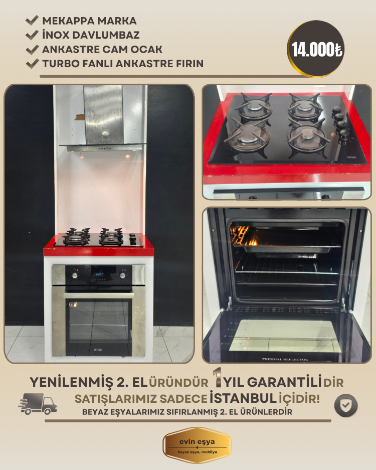 MEKAPPA ANKASTRE 3'LÜ SET