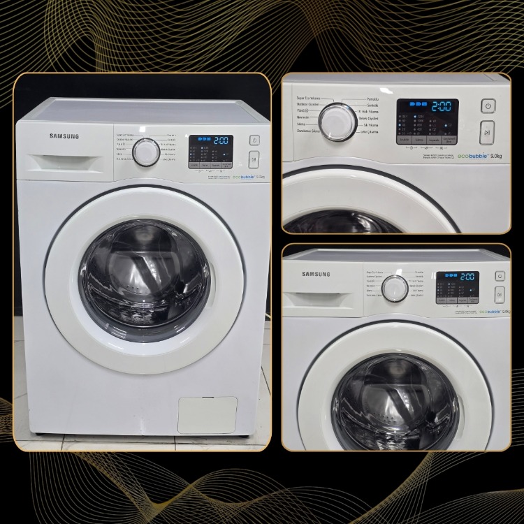 2. EL SAMSUNG A++ 9 KG 1200 DEVİR ÇAMAŞIR MAKİNESİ