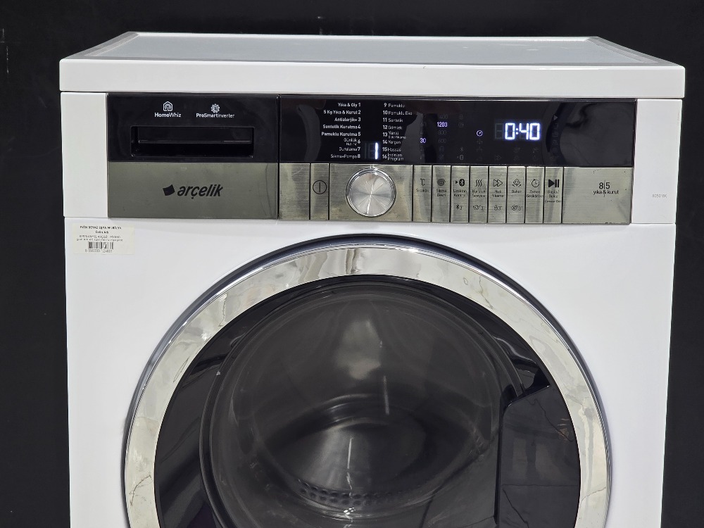SIFIRLANMIŞ ARÇELİK PİYANO SERİ 8/5 KG 1400 DEVİR KURUTMALI ÇAMAŞIR MAKİNESİ