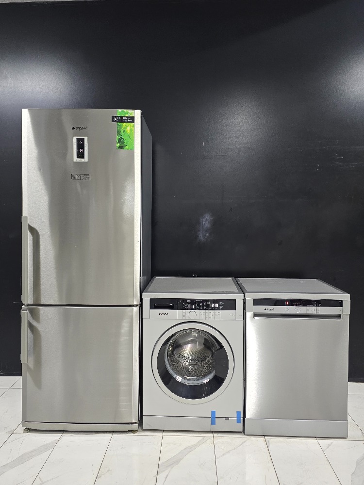 ARÇELİK INOX 3'LÜ BEYAZ EŞYA SETİ