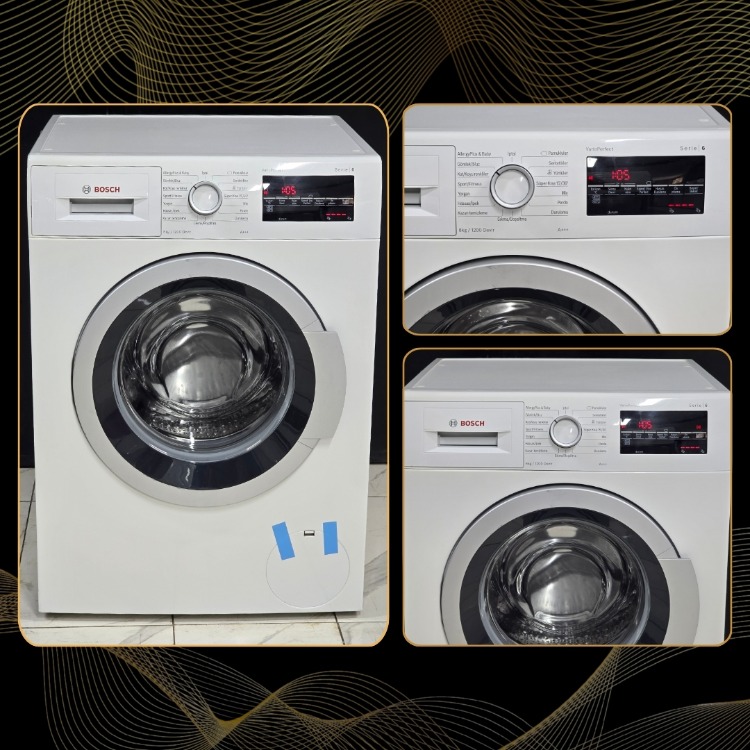 SIFIRLANMIŞ BOSCH SERİ 6 8 KG 1200 DEVİR ÇAMAŞIR MAKİNESİ