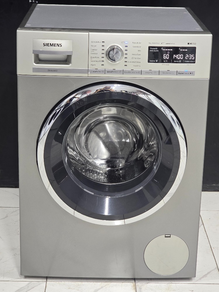 SIEMENS iQ700 iSENSORIC INOX 9 KG 1400 DEVİR ÇAMAŞIR MAKİNESİ