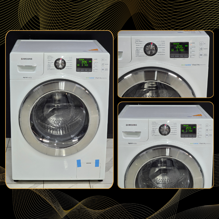 SIFIRLANMIŞ SAMSUNG ECO BUBBLE 9/6 KURUTMALI ÇAMAŞIR MAKİNESİ