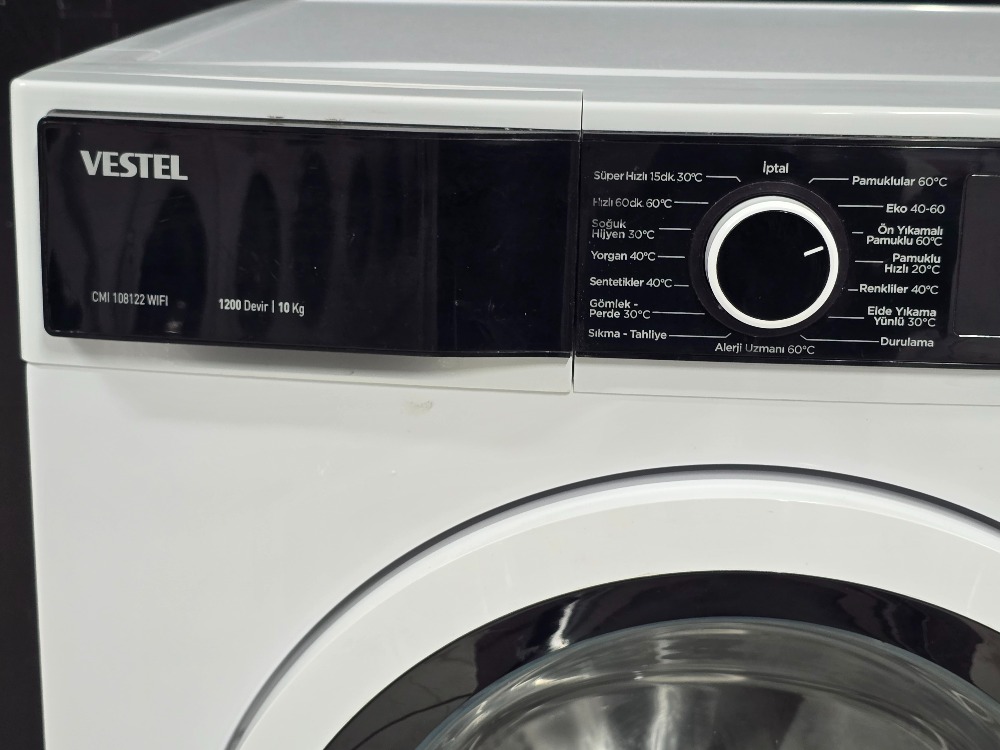SIFIRLANMIŞ VESTEL WIFI TEKNOLOJI 10 KG 1200 DEVİR ÇAMAŞIR MAKİNESİ