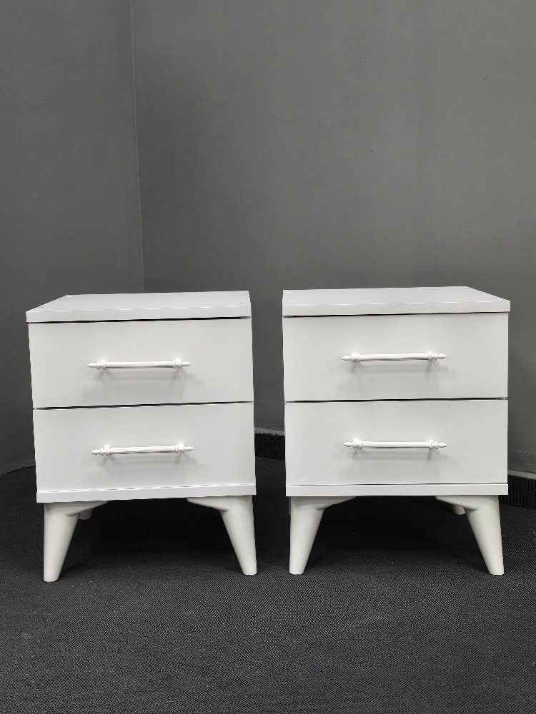 SİTİL WHITE 2 ADET KOMODİN