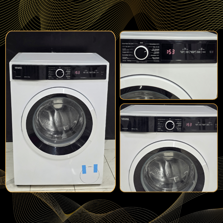SIFIRLANMIŞ VESTEL WIFI TEKNOLOJI 10 KG 1200 DEVİR ÇAMAŞIR MAKİNESİ