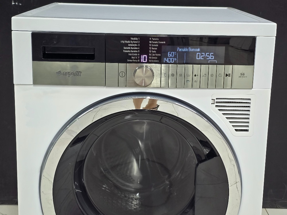 SIFIRLANMIŞ ARÇELİK 9 KG YIKAMA 6 KG KURUTMA 1400 DEVİR KURUTMALI ÇAMAŞIR MAKİNESİ