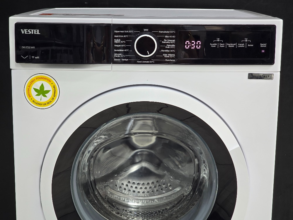SIFIRLANMIŞ VESTEL 8 KG 1000 DEVİR ÇAMAŞIR MAKİNESİ