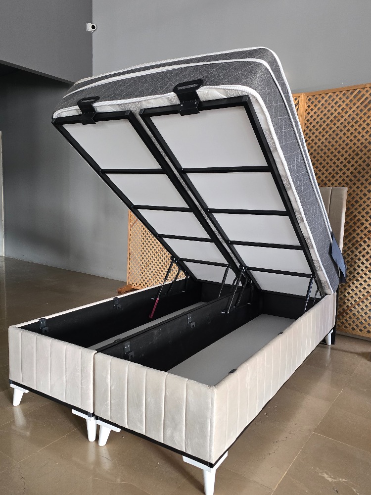 OSLO KREM 120-200 YATAK BAZA BAŞLIK SETİ
