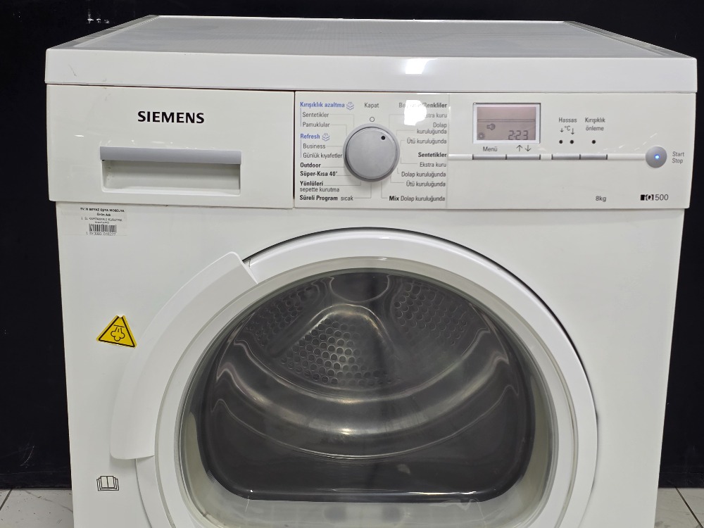 2. EL SIEMENS 8 KG ISI POMPALI KURUTMA MAKİNESİ