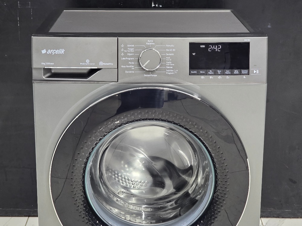 ARÇELİK 8120 PMG GRİ 8 KG 1200 DEVİR ÇAMAŞIR MAKİNESİ