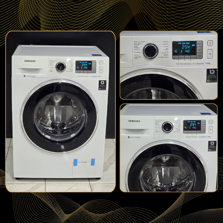 SIFIRLANMIŞ SAMSUNG ECO BUBBLE 9 KG 1400 ÇAMAŞIR MAKİNESİ