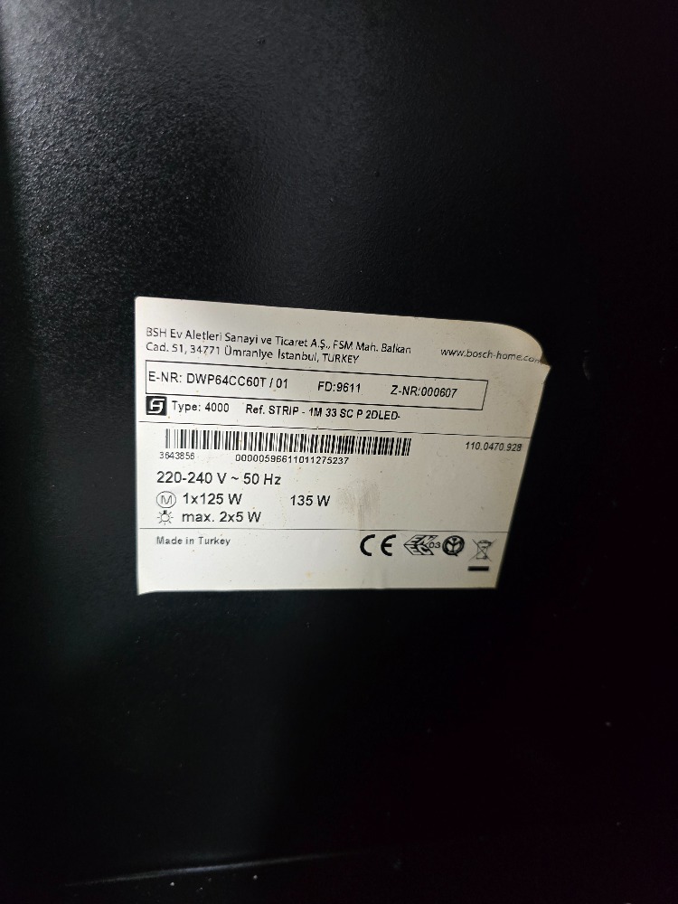 BOSCH DWP64CC60T DUVAR TİPİ DAVLUMBAZ