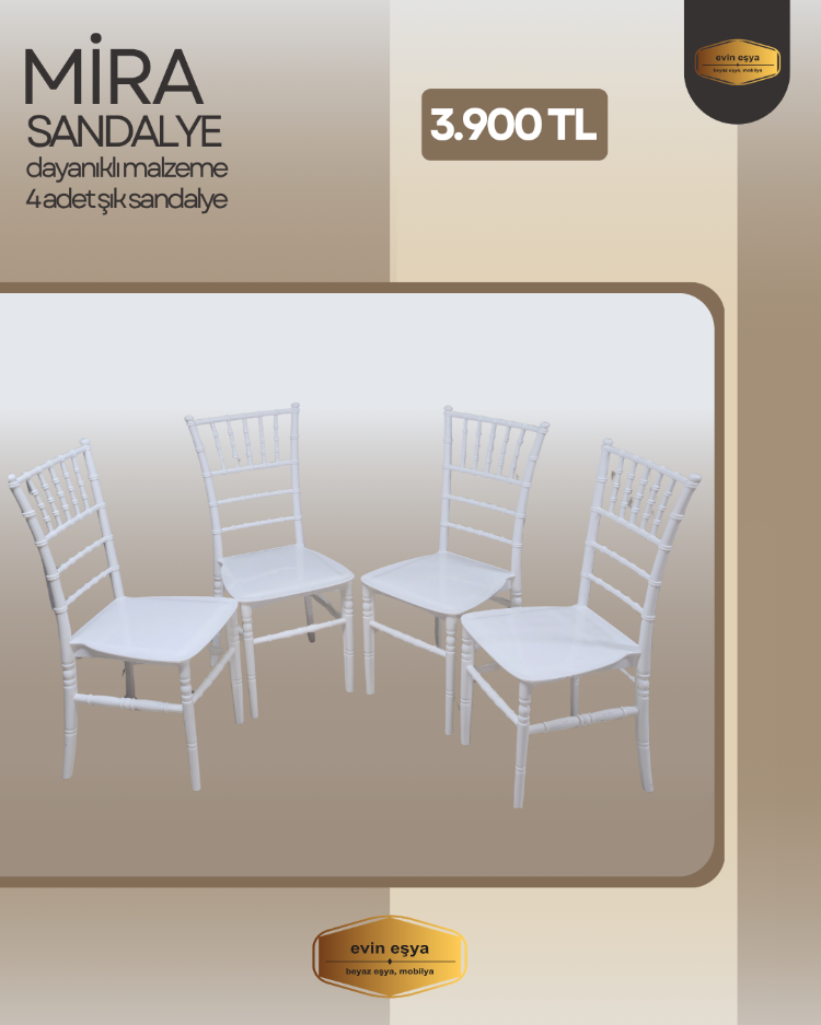 4 ADET MİRA SANDALYE