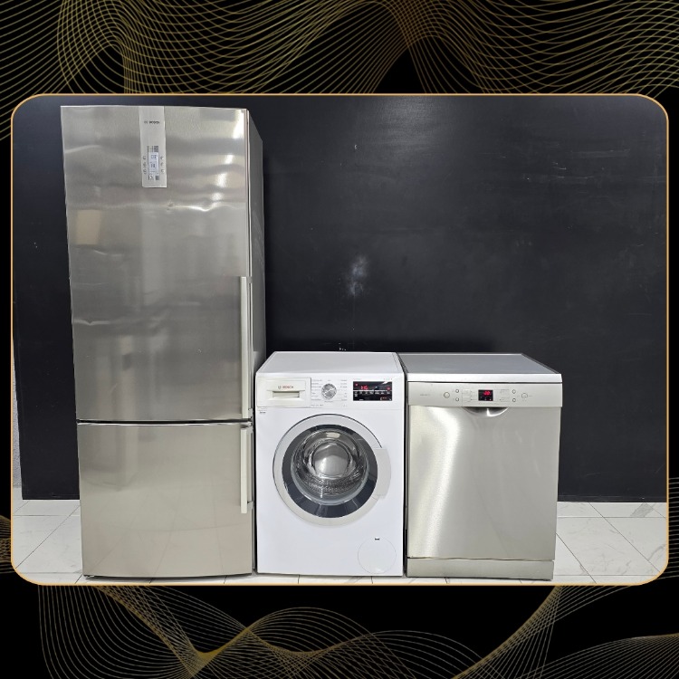 2. EL BOSCH INOX 3 LÜ BEYAZ EŞYA SETİ