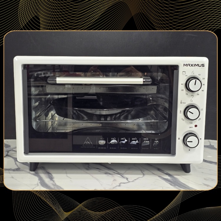 MAXIMUS 36 LT BEYAZ MİDİ FIRIN