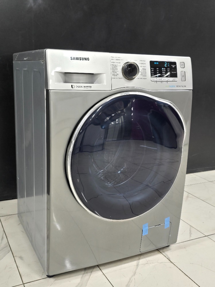 SIFIRLANMIŞ SAMSUNG GRİ ECO BUBBLE 8/6 KG KURUTMALI ÇAMAŞIR MAKİNESİ