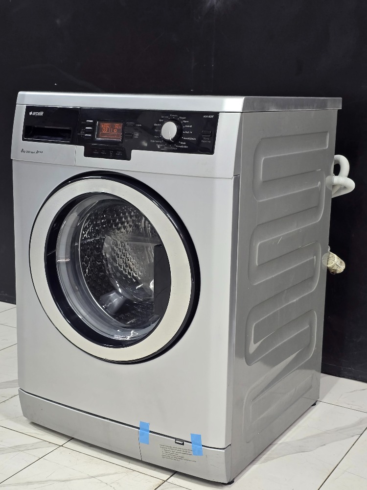 SIFIRLANMIŞ ARÇELİK GRİ 8 KG 1200 DEVİR ÇAMAŞIR MAKİNESİ